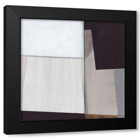 Neutral Geometrics III Black Modern Wood Framed Art Print by Fuchs, Jodi