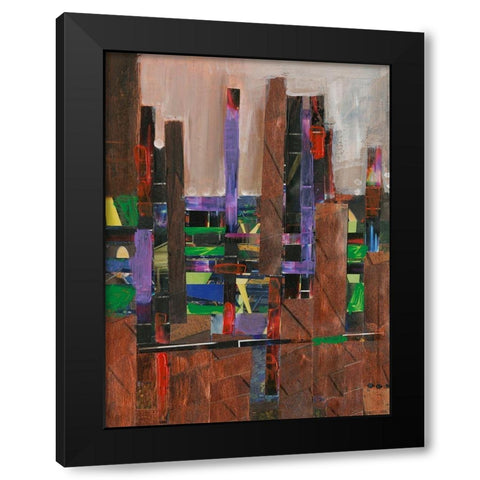 La Paz II Black Modern Wood Framed Art Print with Double Matting by Fagalde, Jarman