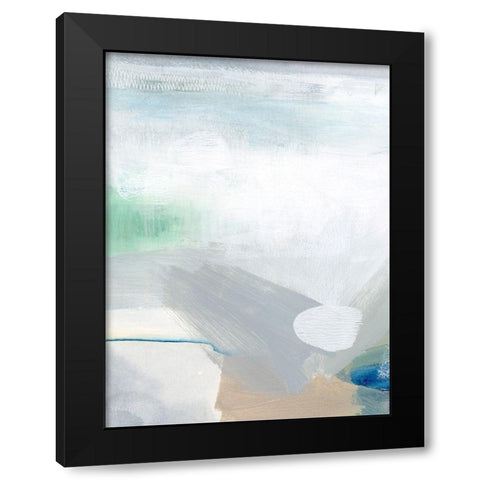 Sage and Pebbles II Black Modern Wood Framed Art Print with Double Matting by Popp, Grace