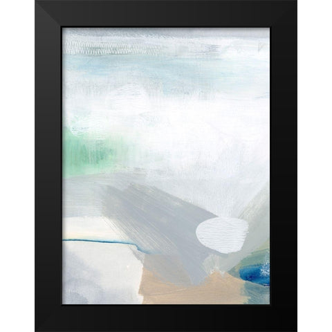 Sage and Pebbles II Black Modern Wood Framed Art Print by Popp, Grace