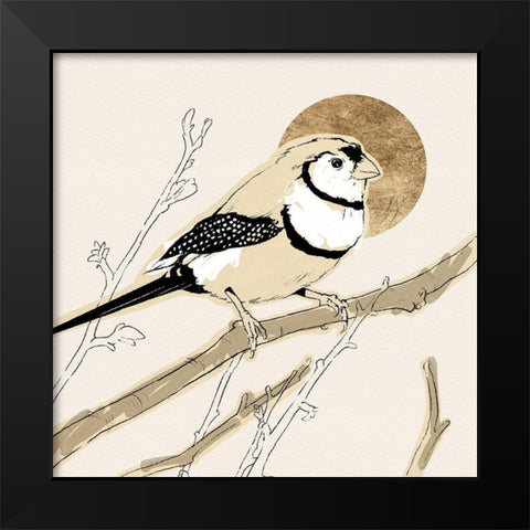 Spring Passerine I Black Modern Wood Framed Art Print by Green, Jacob