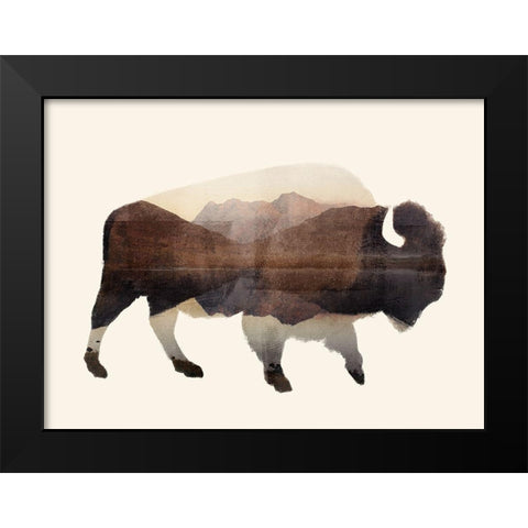 The Wilderness I Black Modern Wood Framed Art Print by Barnes, Victoria