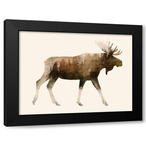 The Wilderness III Black Modern Wood Framed Art Print by Barnes, Victoria