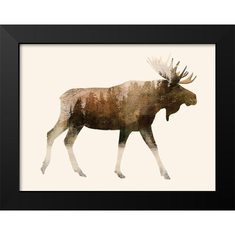 The Wilderness III Black Modern Wood Framed Art Print by Barnes, Victoria