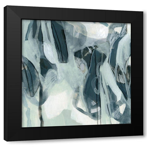 Neural Network I Black Modern Wood Framed Art Print by Vess, June Erica
