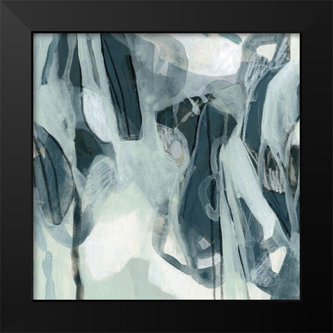 Neural Network I Black Modern Wood Framed Art Print by Vess, June Erica