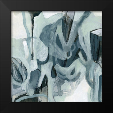 Neural Network II Black Modern Wood Framed Art Print by Vess, June Erica