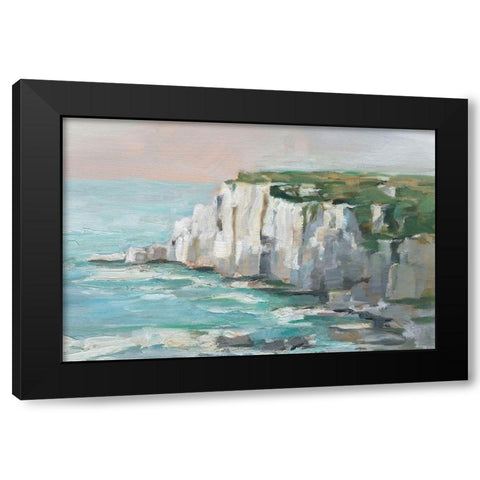 White Sea Cliffs II Black Modern Wood Framed Art Print by Harper, Ethan