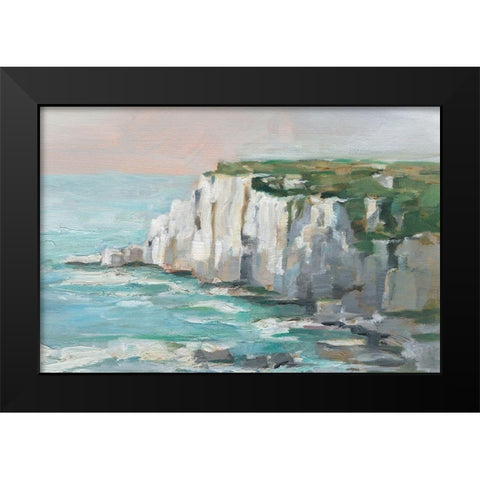 White Sea Cliffs II Black Modern Wood Framed Art Print by Harper, Ethan