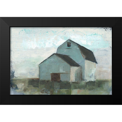 Barn at Sunset I Black Modern Wood Framed Art Print by Harper, Ethan