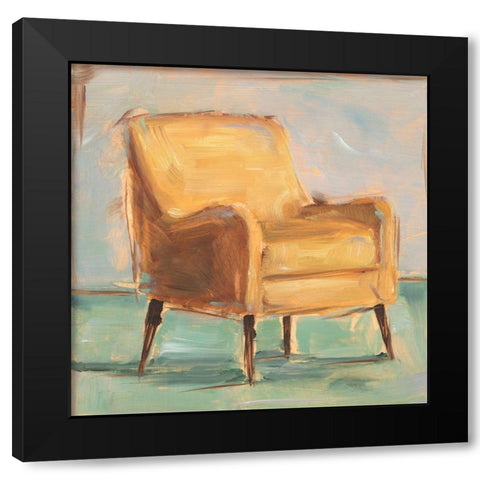 Have a Seat I Black Modern Wood Framed Art Print by Harper, Ethan