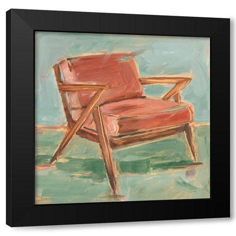 Have a Seat III Black Modern Wood Framed Art Print with Double Matting by Harper, Ethan