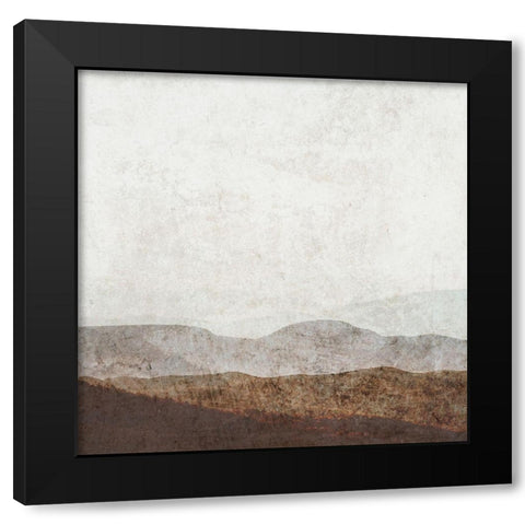 Burnished Mountains I Black Modern Wood Framed Art Print with Double Matting by Barnes, Victoria
