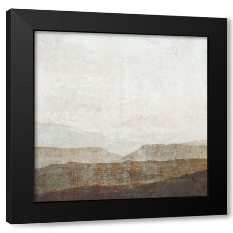 Burnished Mountains II Black Modern Wood Framed Art Print with Double Matting by Barnes, Victoria
