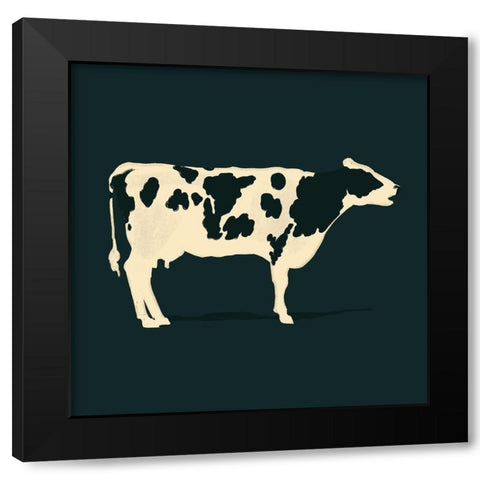 Refined Holstein I Black Modern Wood Framed Art Print by Green, Jacob