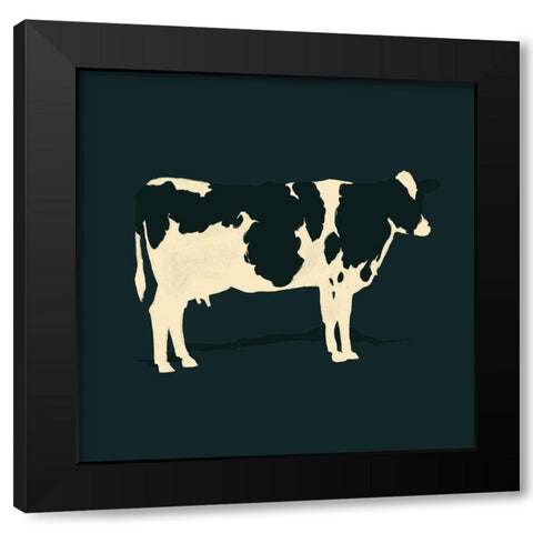 Refined Holstein II Black Modern Wood Framed Art Print with Double Matting by Green, Jacob