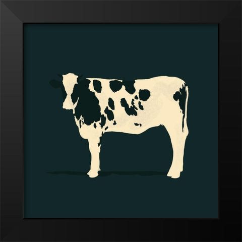 Refined Holstein IV Black Modern Wood Framed Art Print by Green, Jacob