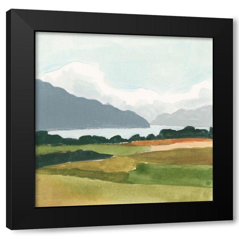 Open Outlook II Black Modern Wood Framed Art Print with Double Matting by Barnes, Victoria