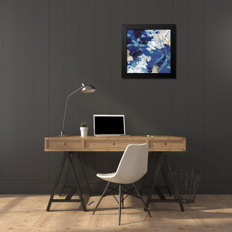 Ripples in Still Water I Black Modern Wood Framed Art Print by Riger, Sue