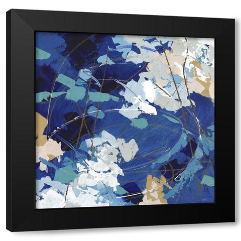 Ripples in Still Water I Black Modern Wood Framed Art Print with Double Matting by Riger, Sue
