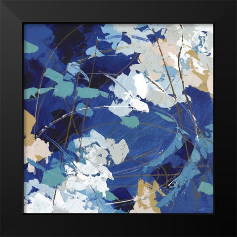 Ripples in Still Water I Black Modern Wood Framed Art Print by Riger, Sue