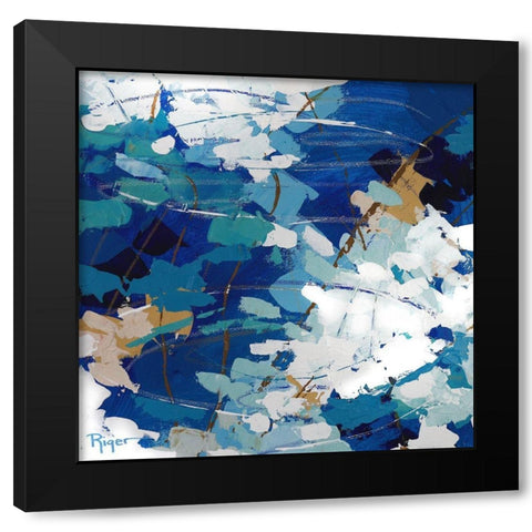 Ripples in Still Water II Black Modern Wood Framed Art Print with Double Matting by Riger, Sue