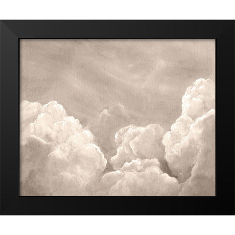 Painted Clouds II Black Modern Wood Framed Art Print by Chandler, Sharon