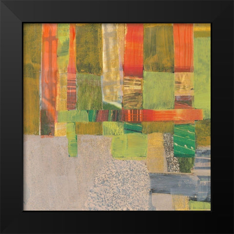 Woven Flags I Black Modern Wood Framed Art Print by Fagalde, Jarman