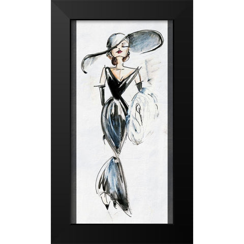 Fashion Une Black Modern Wood Framed Art Print by Fagalde, Jarman