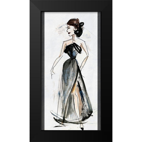 Fashion Deux Black Modern Wood Framed Art Print by Fagalde, Jarman
