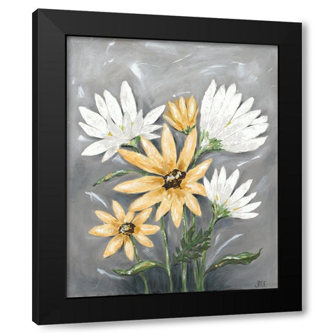 Summer Daisies I Black Modern Wood Framed Art Print by Reynolds, Jade
