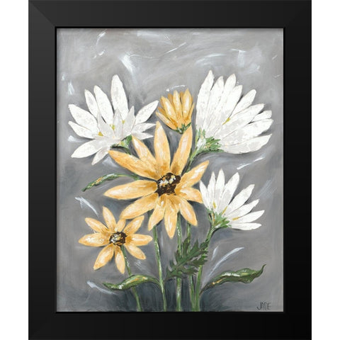 Summer Daisies I Black Modern Wood Framed Art Print by Reynolds, Jade