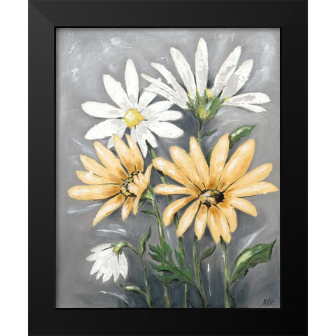 Summer Daisies II Black Modern Wood Framed Art Print by Reynolds, Jade
