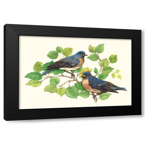 Song Birds I Black Modern Wood Framed Art Print with Double Matting by OToole, Tim