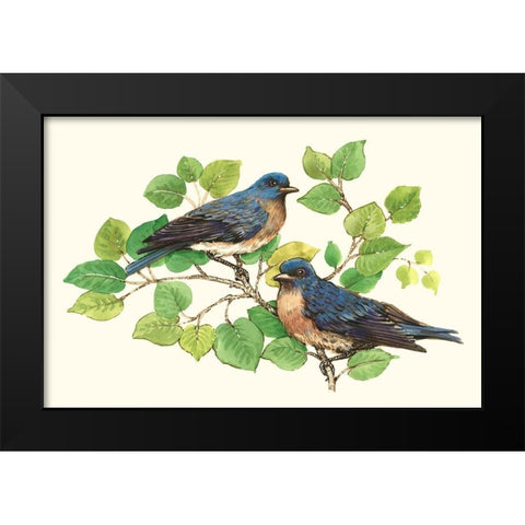 Song Birds I Black Modern Wood Framed Art Print by OToole, Tim