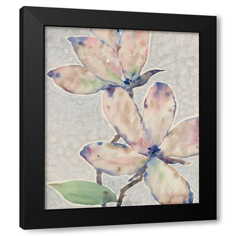 Blossom Study I Black Modern Wood Framed Art Print with Double Matting by OToole, Tim