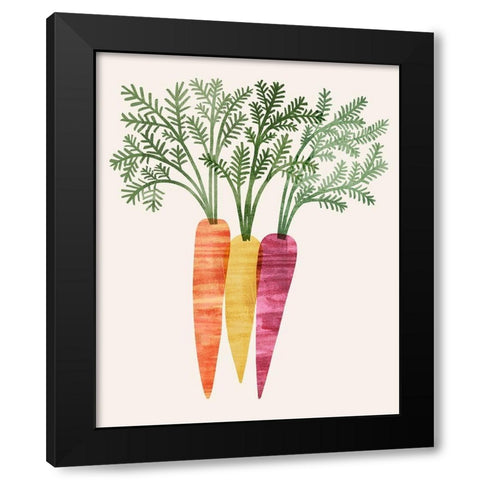 Organic Veg III Black Modern Wood Framed Art Print with Double Matting by Barnes, Victoria