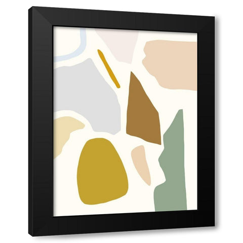 Pastel Splotches I Black Modern Wood Framed Art Print by Barnes, Victoria