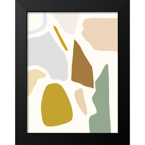 Pastel Splotches I Black Modern Wood Framed Art Print by Barnes, Victoria