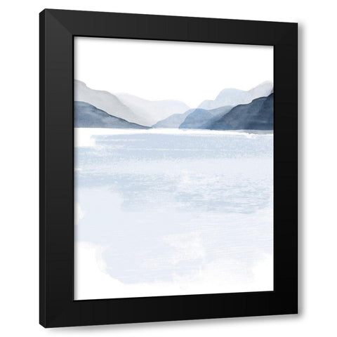 Glacial Lake II Black Modern Wood Framed Art Print by Barnes, Victoria