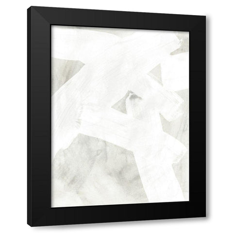 Stone Brush I Black Modern Wood Framed Art Print by Vess, June Erica