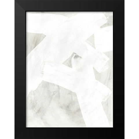 Stone Brush I Black Modern Wood Framed Art Print by Vess, June Erica