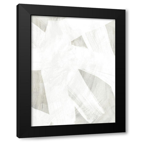 Stone Brush II Black Modern Wood Framed Art Print by Vess, June Erica