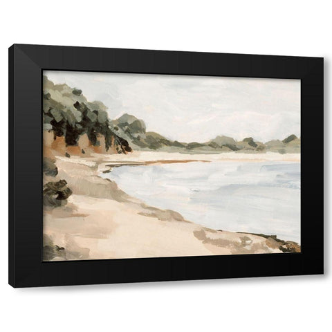 Bluff Bay II Black Modern Wood Framed Art Print with Double Matting by Barnes, Victoria