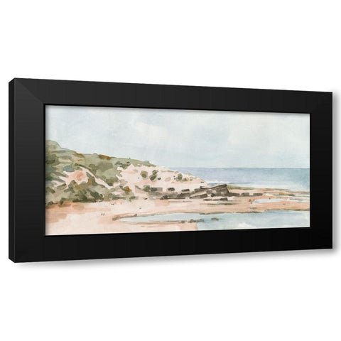 Neutral Seaside I Black Modern Wood Framed Art Print by Caroline, Emma