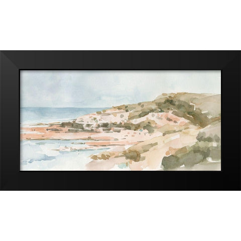 Neutral Seaside II Black Modern Wood Framed Art Print by Caroline, Emma