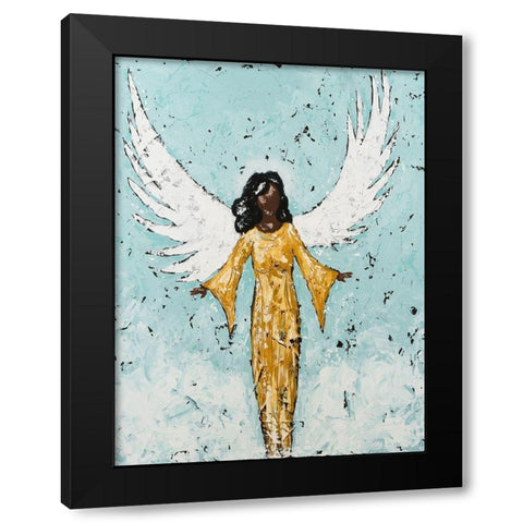Earthly Angel II Black Modern Wood Framed Art Print with Double Matting by Reynolds, Jade