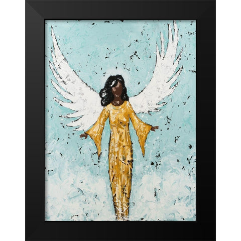 Earthly Angel II Black Modern Wood Framed Art Print by Reynolds, Jade