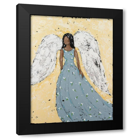 Earthly Angel III Black Modern Wood Framed Art Print by Reynolds, Jade
