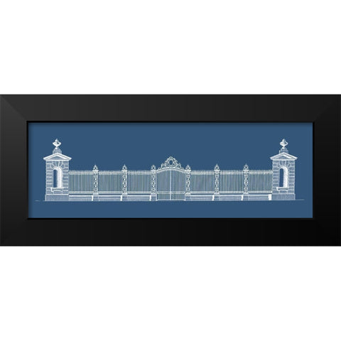 Custom Graphic Palace Gate I Black Modern Wood Framed Art Print by Gibbs, James